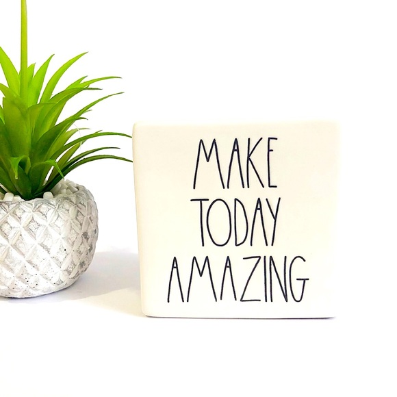 Rae Dunn MAKE TODAY AMAZING Ceramic Sign